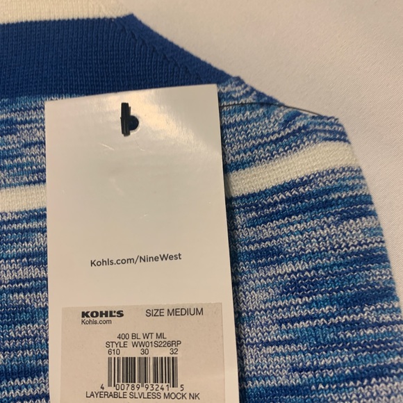 Nine West Striped Tank  Size medium - Picture 4 of 4